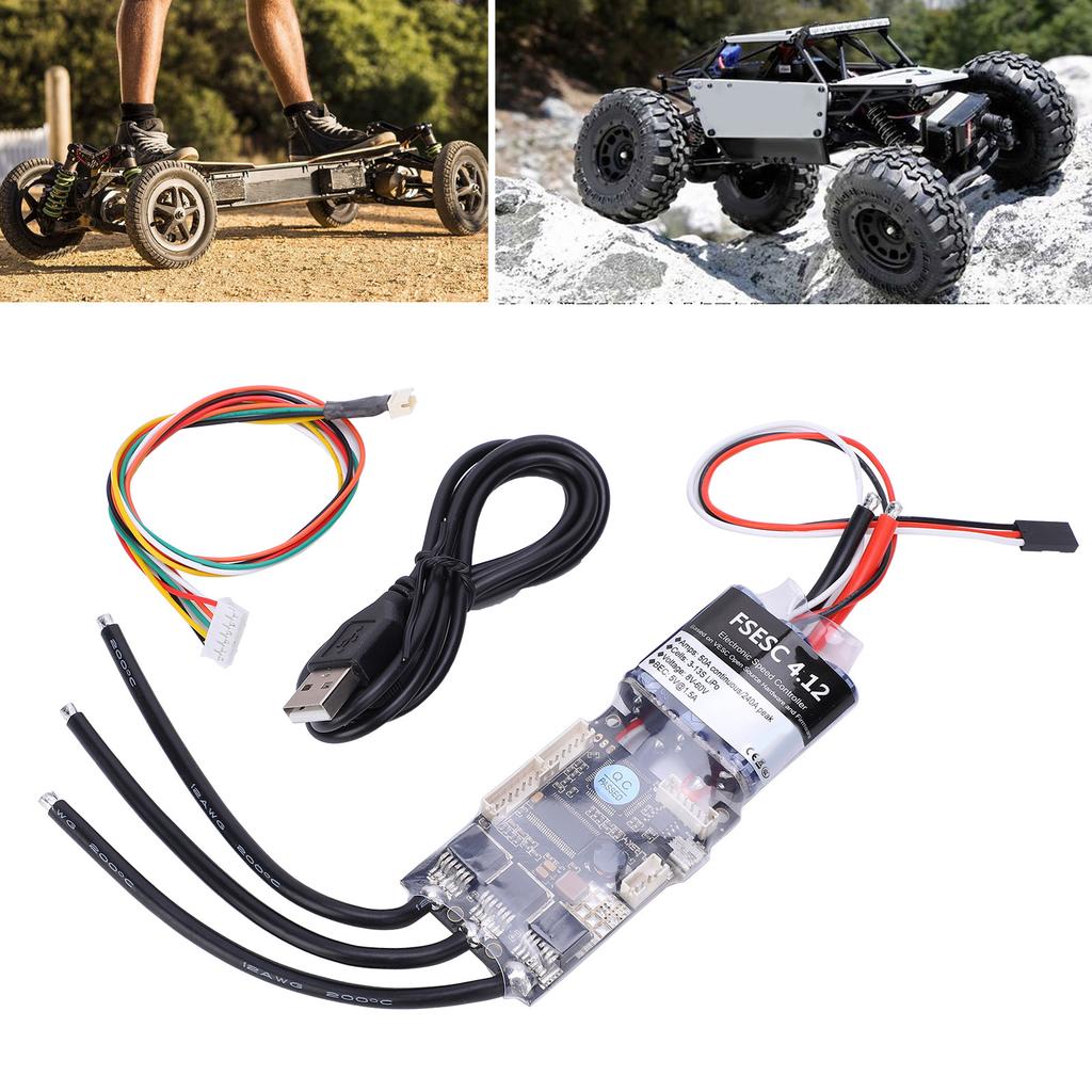 Electronic Speed Control Single Drive V4 Mini FSESC4.12 50A High Current ESC with Aluminum Anodized