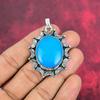 Sleeping Turquoise 925 Solid Sterling Silver Pendant, Handmade Gemstone Pendant Jewelry, Gifts For Wife Brand New Pendant