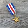 Foreign Medal US Army Replicated American Award Star Silver Star Military  Bronze Star
