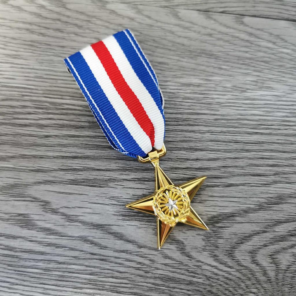 Foreign Medal US Army Replicated American Award Star Silver Star Military Bronze Star