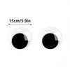 1Pair Self Adhesive Cute Huge Googly Eyes Fridge Wall Sticker Funny Large Black Plastic Eyes Sticker Diy Scrapbook Dolls Eyeball