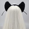 Damen Katzenohr Spitzenkopfschmuck mit Schleife Liebliches Spitzen-Katzenohr-Stirnband Cosplay Engelskopfschmuck Foto-Requisiten