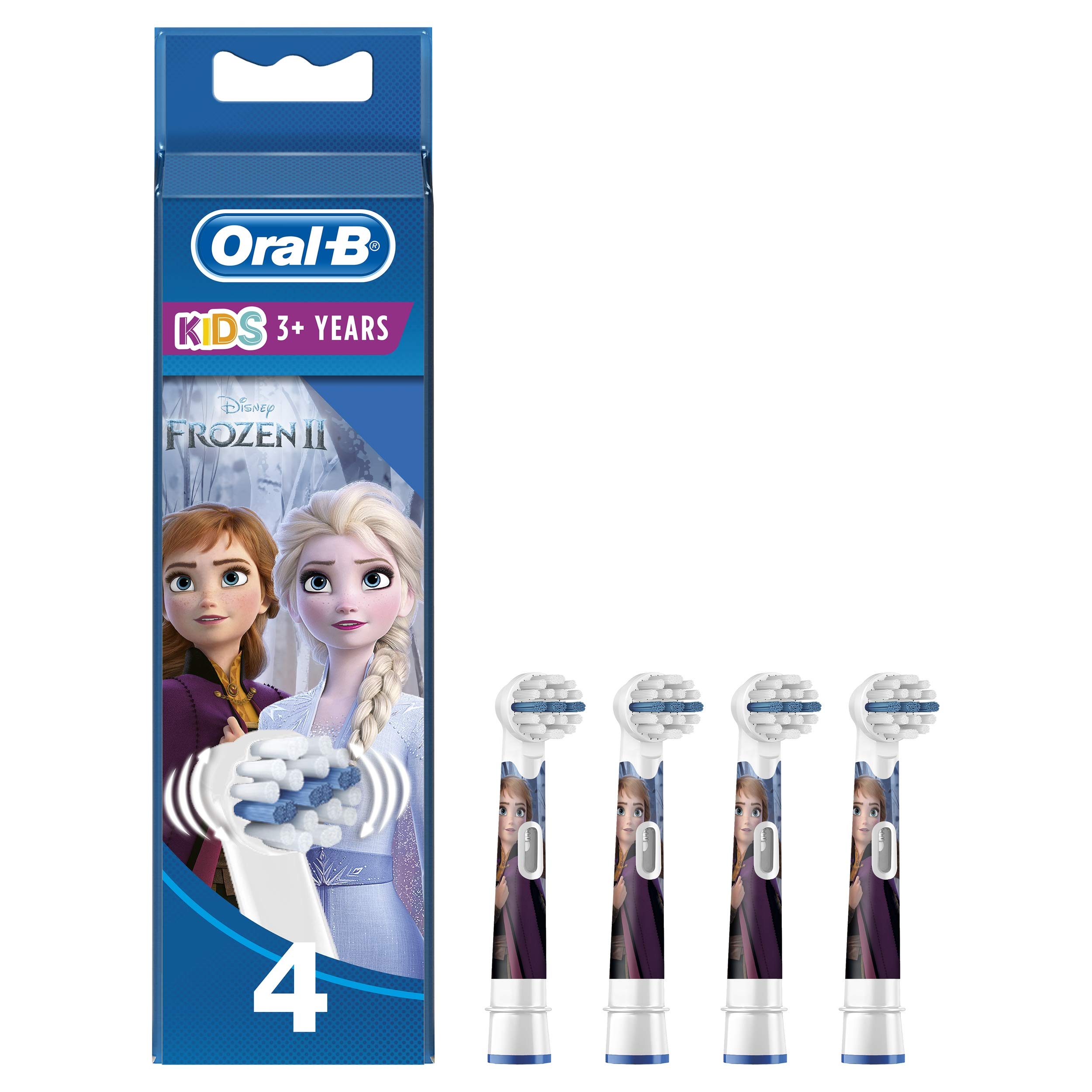 

Коричневый Oral B Sumizumi Clean Kids Soft сменная щетка Disney Frozen 2 (4 шт) [элемент]