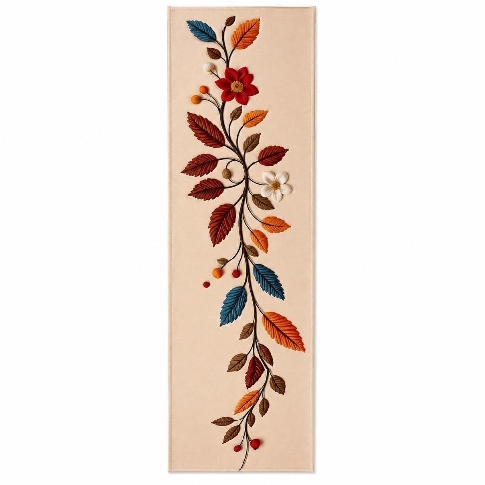 Peony Floral Dinning Table Runner Rectangular Elephant Print Table Cover Wedding Parties