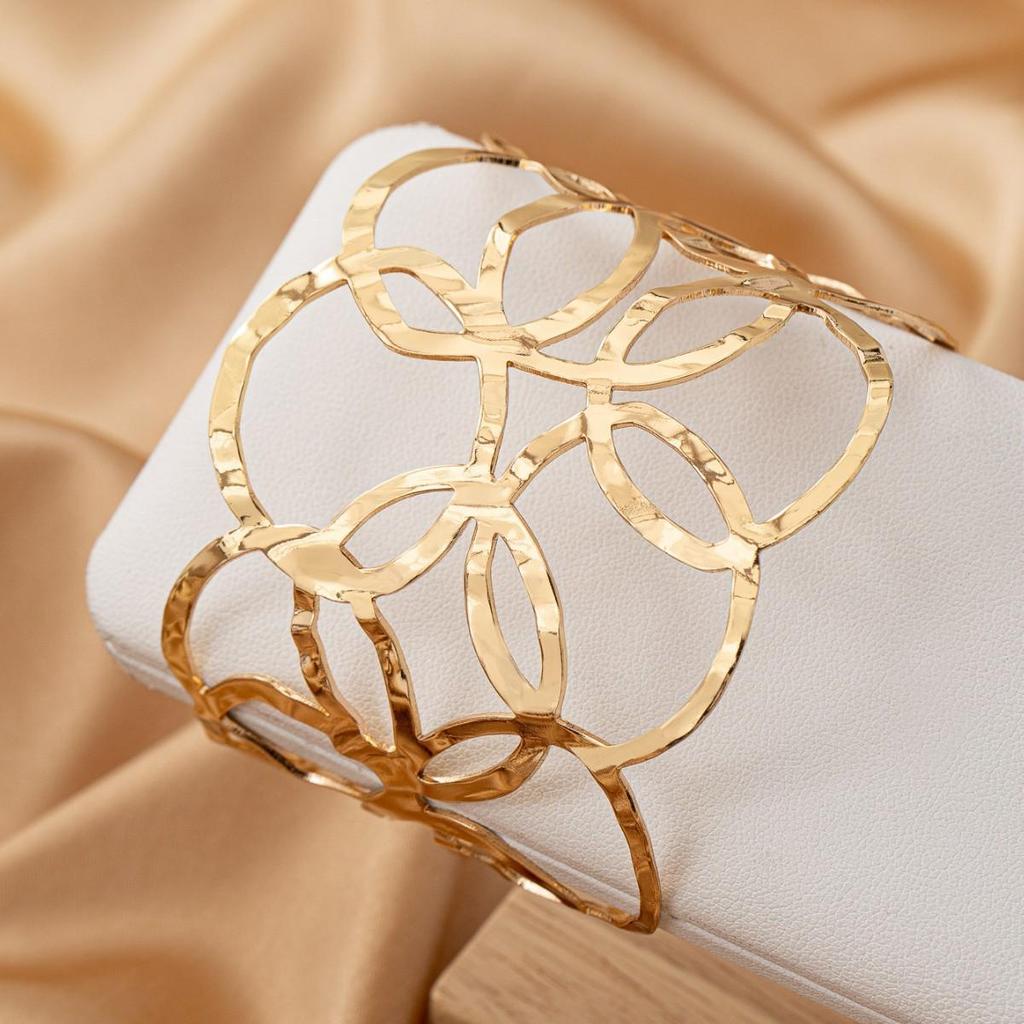 Retro Gold Open Bangle Women's Bracelet - Festival Party Gift