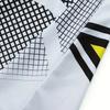 Mens Black Yellow White Colorblock V-Neck Long Sleeve T-Shirt With Star Print Outdoor Activities Running Gym Cycling