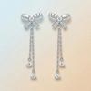 Elegant Butterfly Stud Earrings In Sterling With Moissanite Gemstone Hypoallergenic Daily Wear