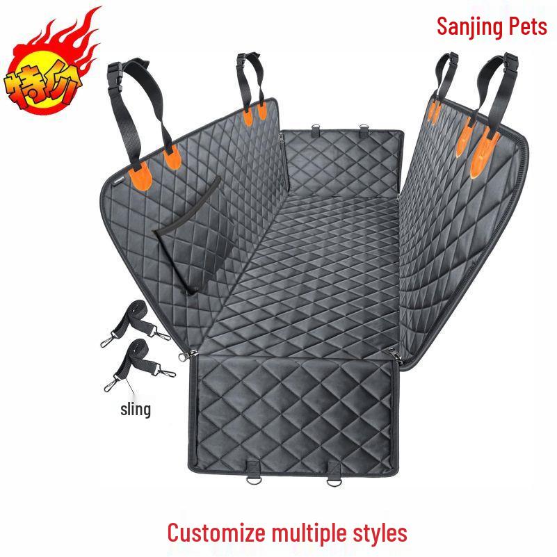 Waterproof Car Pet Hammock: Rear Seat Dog Mat, Anti-Scratch & Anti-Dirt