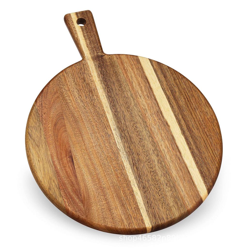 Acacia Wood Children's Cutting & Serving Board – Ideal for Steak & Vegetables, Creative Solid Wood Design.