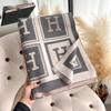 New letter H autumn and winter imitation cashmere scarf women's fashion atmosphere thickened warm scarf shawl