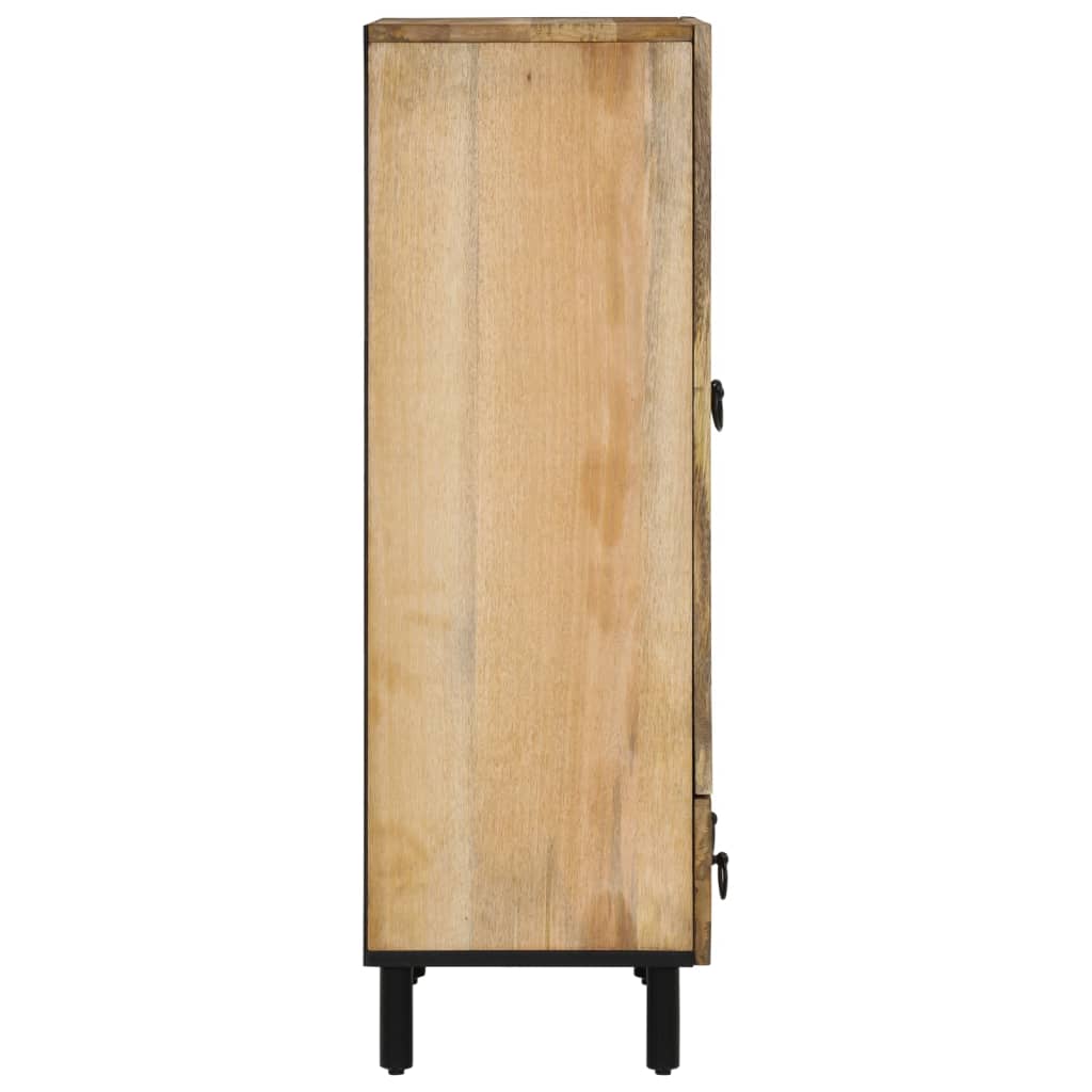 Vidaxl Comodino, 60X33X100 Cm, Legno di Mango Massello