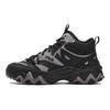 FILA Oakmont Fabric Synthetic Leather Fleece Comfortable Versatile Mid-Top Dad Shoes Men sneaker Black Sky-Gray F12M342127FBD