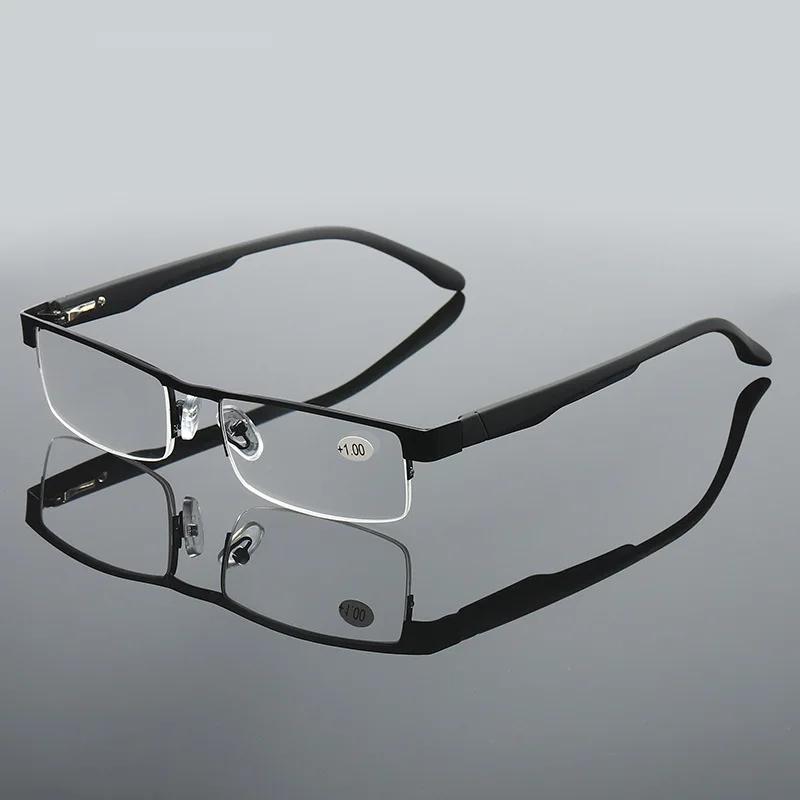 Metal Frame Men Reading Glasses Vintage Business Hyperopia Eyewear Male Reading EyeGlasses +1.25 1.75 2.75 3.75 5.0 6.0