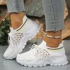 Breathable Slimming Women's Shoes Spring 2026 Casual Versatile White Sneakers High Heel 8cm Leisure Sports Shoes for Women