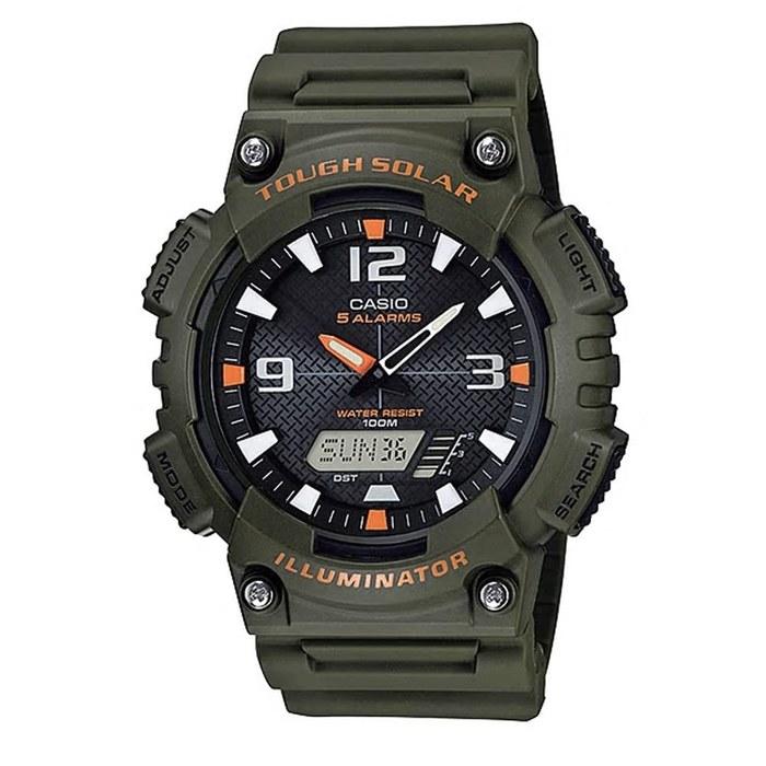 [Casio] AQ-S810 Series Tough Solar Analog-Digital Quartz Watch - Men s (Military Green AQ-S810W-3AV)