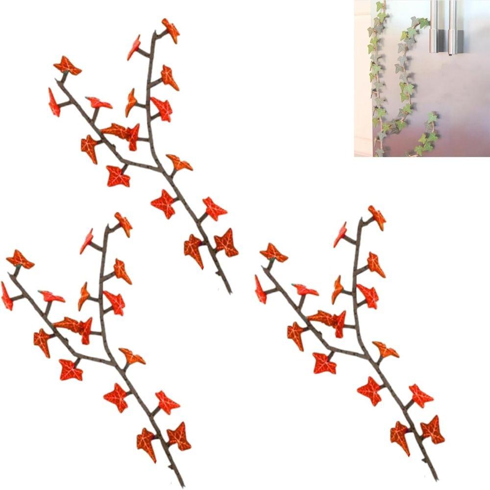 3D-gedruckter Efeu-Kühlschrankmagnet mit beweglichen Stielen, unechter Efeu, Einkaufsliste, Heimdekoration