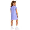 Nike Vestito T-shirt a girocollo a quadri Swoosh per bambina