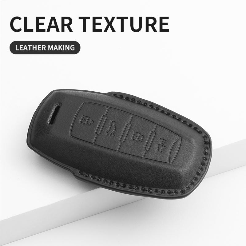 Interior Mouldings Leather Case Cover Car Key Protector Shell Fob Accessories For Haval Jolion F7 H9 H6 H2 F7X F7H H8 H3 H4 H1 H