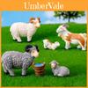 Adorable Resin Miniature Sheep Figurine Perfect For Diy Garden Or Farm Dcor