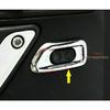 Interior Door Handle Lock Switch Trim For Jeep Wrangler JK 2011-17 Chrome Silver