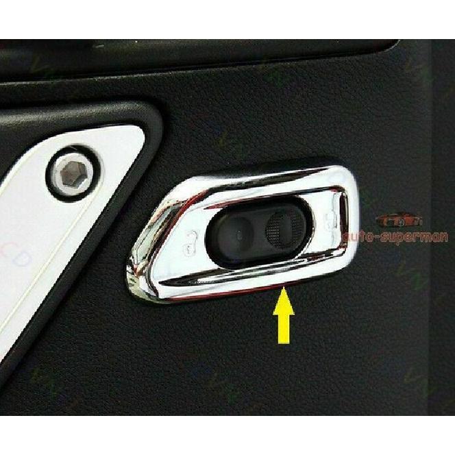 Interior Door Handle Lock Switch Trim For Jeep Wrangler JK 2011-17 Chrome Silver