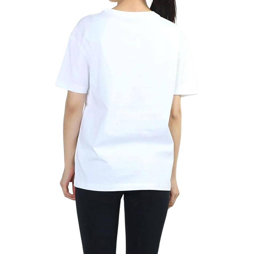 Nike T Shirts Women's White Crew Neck Moderate Straight Fit DD1486-100