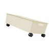 Under Desk Rolling Cart Strong Plastic Space Saving Handle Design Storage Trolley for Office Dormitory Bedroom With Wheels
