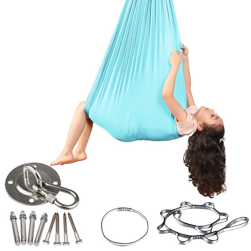 Elastic Sensory Hammock Chair for Kids - Indoor/Outdoor Swing with Accessories
