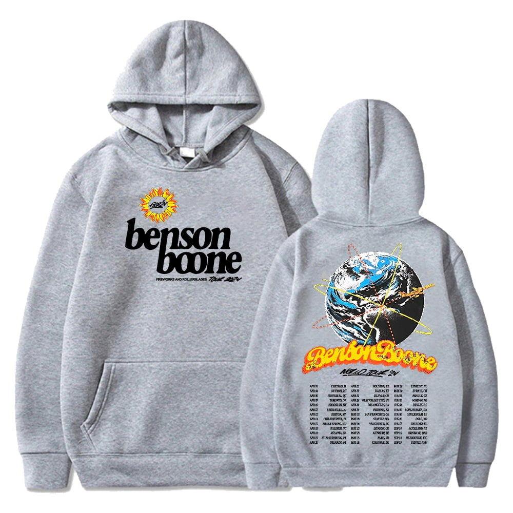 Benson Boone Feuerwerk & Rollschuhe Tour Merch Hoodie Damen Herren Langarm Sweatshirt Mode Pullover Kleidung