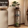 Miling Chinese Style Round Bamboo Display Flower Stand