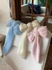 Fluffy Bow Scarf with Beads Creative Personality Kawaii Cute Winter Warm Fashion Scarves Sweet Neck Warmer Subculture Accessory