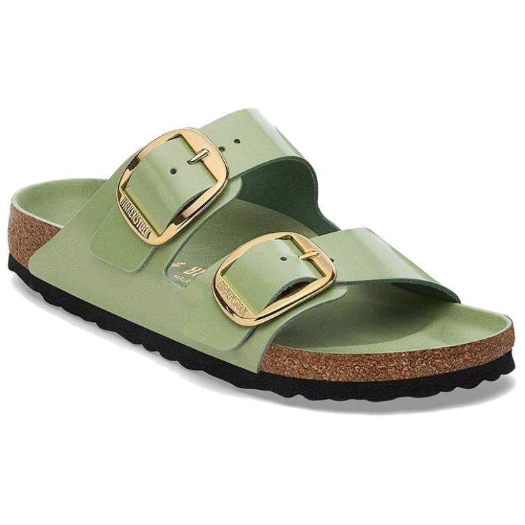 Birkenstock Arizona Big Buckle Slide Slippers Women's Green 1028613