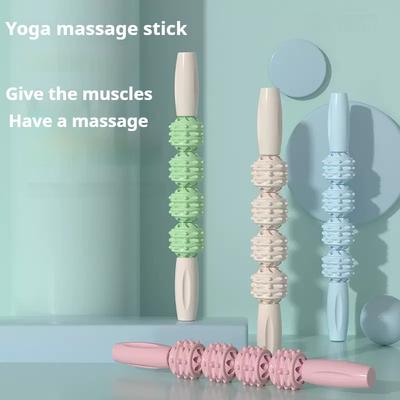 Thin Leg Massage Stick, Wolf Tooth Stick, Roller, Fitness Fascia Stick, Leg Muscle Relaxation Roller, Calf Yoga Stretcher