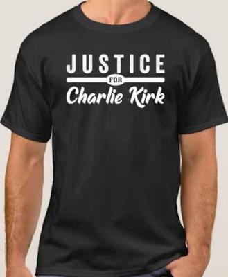 Charlie Kirk Justice For CK Freedom Black T Shirt Tee Turning Point RIP