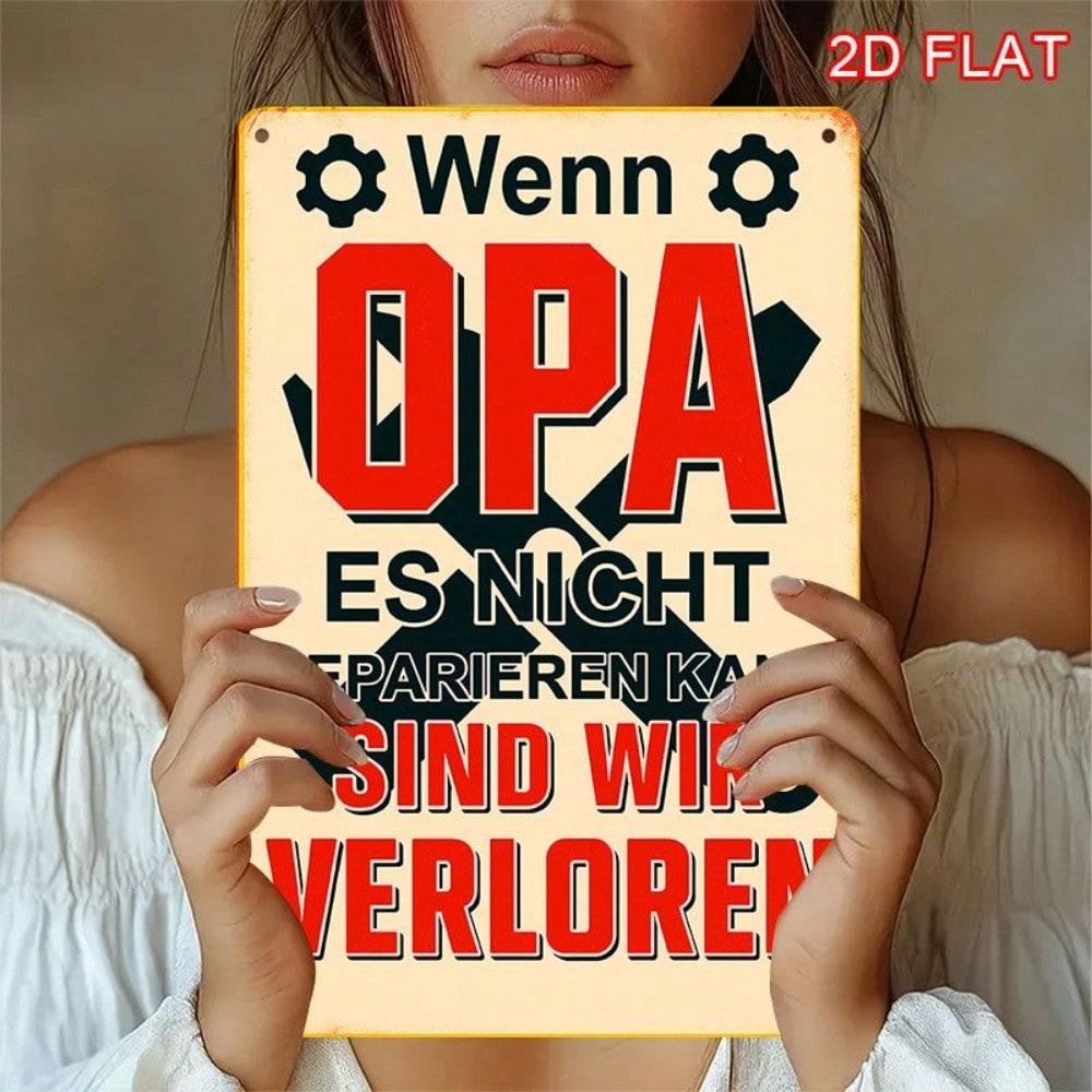 Retro Metal Paintings, Furniture, Living Room Decoration 20x30cm