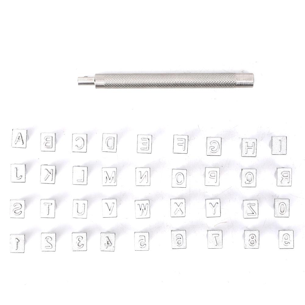

36PCS Alphabet & Number Stamp Punch Set DIY Leather Craft Stamping Tool Kit(6mm )
