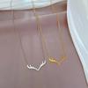 Minimalist Style Yilu Has Your Furnace Real Gold Necklace Female Collarbone Chain With Jewelry