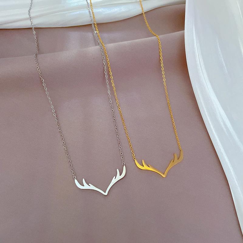 Minimalist Style Yilu Has Your Furnace Real Gold Necklace Female Collarbone Chain With Jewelry