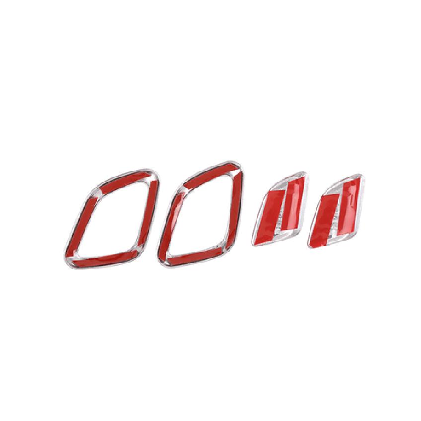 Seat Headrest Switch Button Cover Trim For BMW 3-Series G20 - Silver ABS