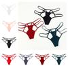 Y2k Sexy G Strings Elastic Ice Silk Panties Seamless Sexy Hollow Out Thongs  Female