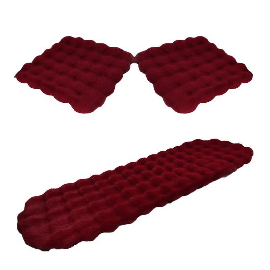 3Pcs Car Seat Cushion Fluffy Vehicle Seat Cover Plush Fleece Thickened Warm Auto Chair Pad