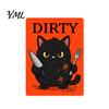 Easy Flip Dishwasher Indicator Clean Dirty Magnet, Acrylic Cartoon Animal Sign, Magnet Double-Sided & for Kitchen Decoration Magnetic