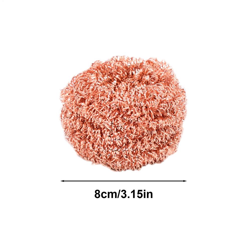 

2pcs copper wire Dishwashing Brush Dish Cleaning Brush Kitchen Scrub Pads Pot Scrubbers Cleaning Supplies Kitchen Tools