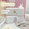 Cute Cartoon Bear Dog Glasses Case for Girl Travel Portable PU Leather Anti-pressure Dustproof Organizer Sunglasses Storage Box