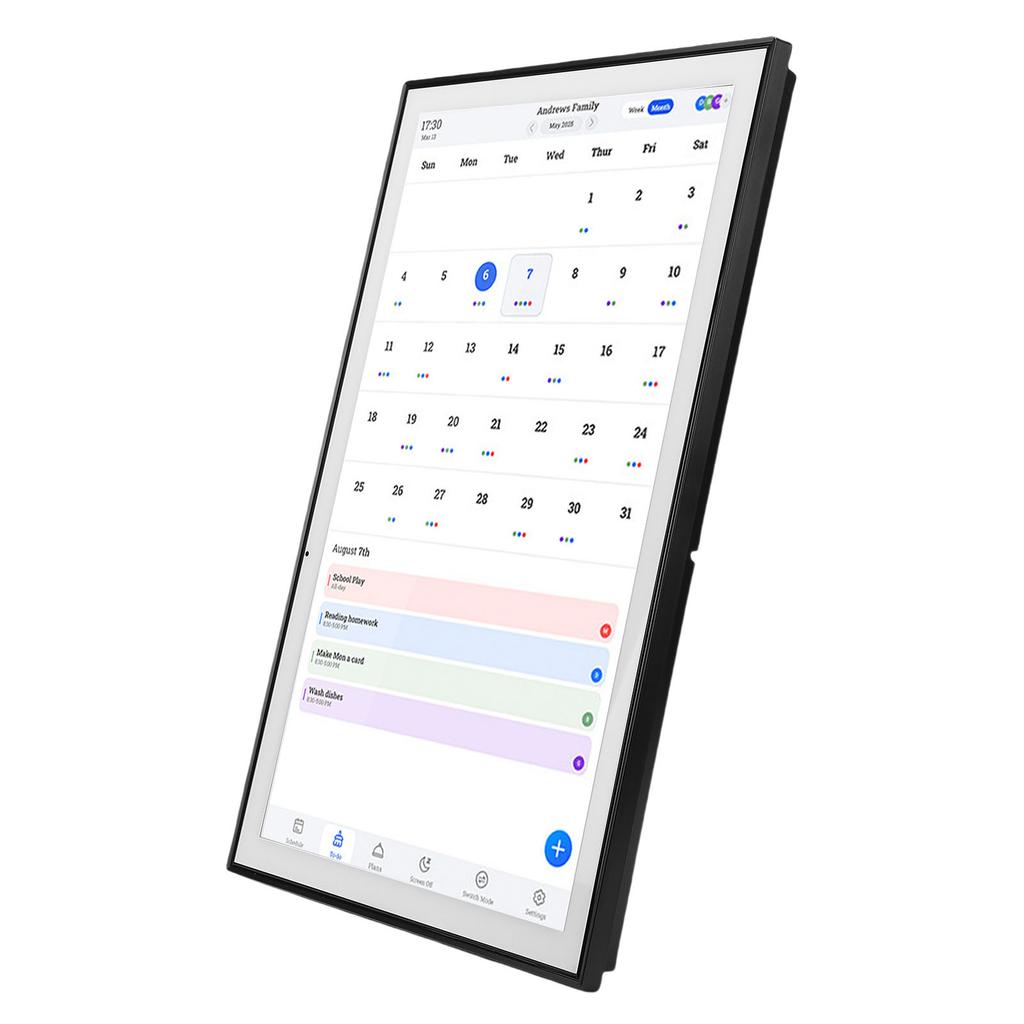 Digital Calendar 21.5in Electronic Chore Chart Smart Weekly Monthly Planner 1920 X 1080P IPS Touchscreen Wall Desk