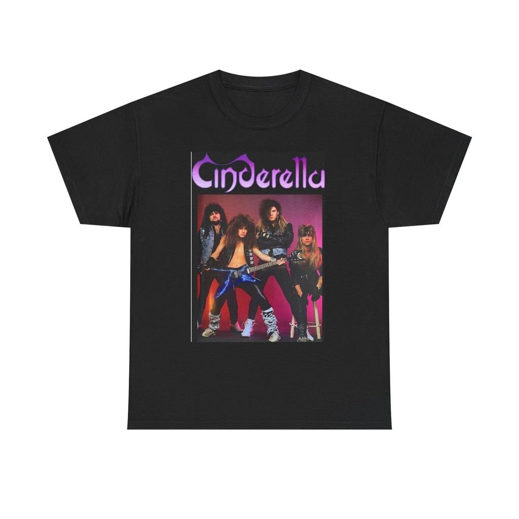 Cinderella Graphic T Shirt Vintage Rock Band Merch Unisex Heavy Cotton Tee