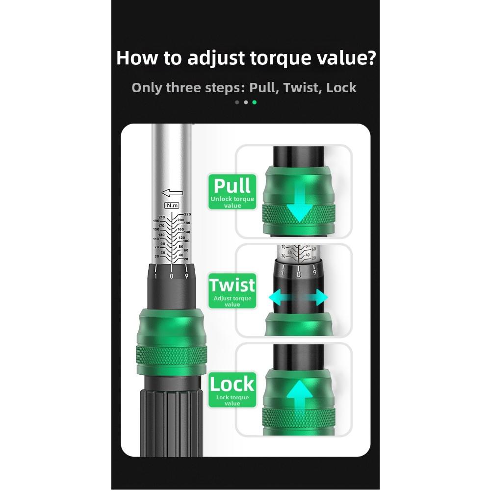 15/24 Piece Bike Torque Wrench Set with Compact Design and Clear Torque Scale for Precise Application in Bike Repairs