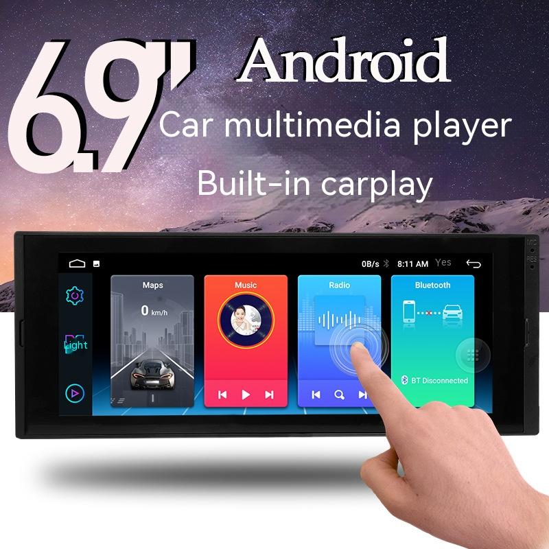 

MP5-плеер на базе Android с полностью сенсорным экраном и встроенной функцией CarPlay, Bluetooth, GPS, Wi-Fi, автомагнитола