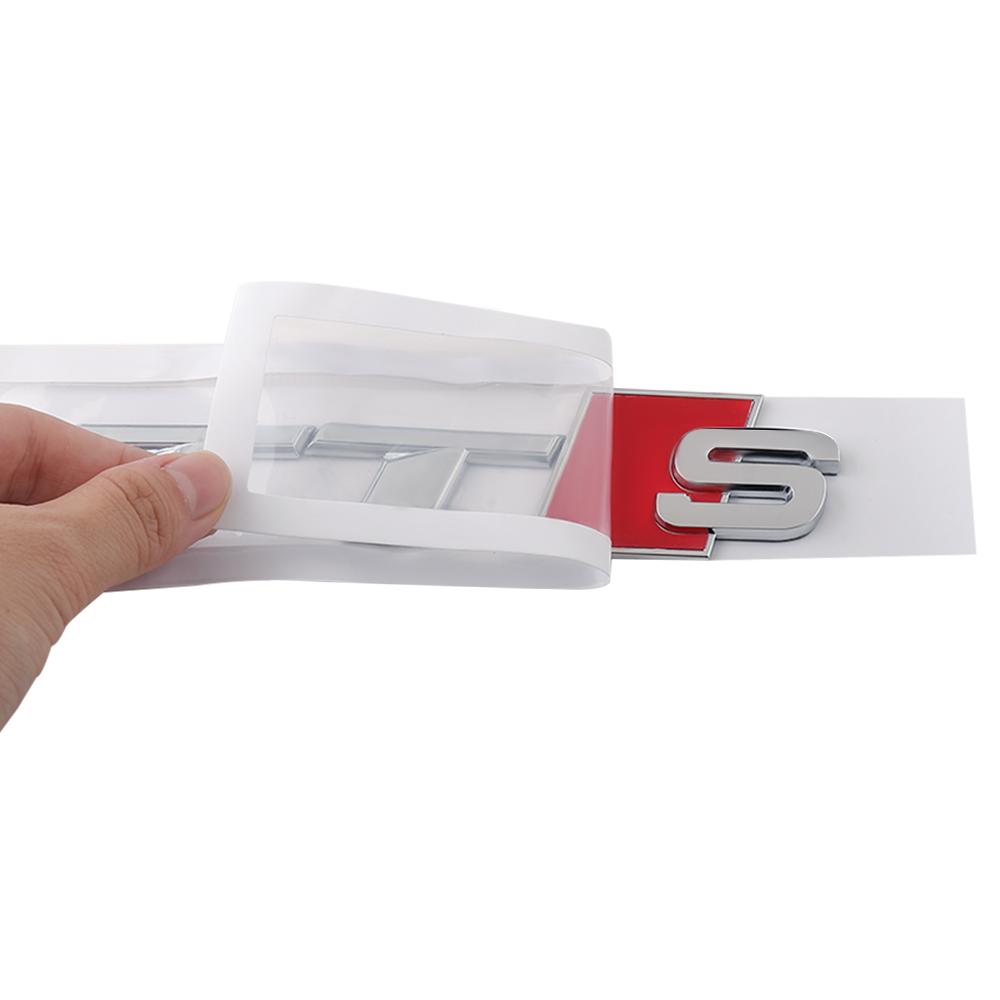 2026 3D ABS Car Body Rear Trunk Emblem Sticker Decoration Center Cover For 4HGUE A4 B8 A3 8P A6 C7 8V B9 B7 B6 C6 A5 Q5 C5 A1 Q3 C8 TT