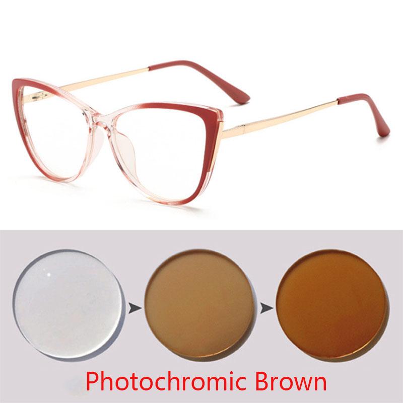 Cat Eyes Finished Myopia Eyeglasses Women Men Cat Eye Nearsighted Eyewear Student Glasses with Diopters Minus -1.0 -1.5 -2.5